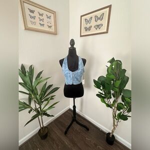 Denim halter top